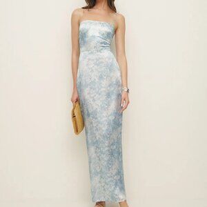 Reformation Frankie Silk Dress Idyllic - Size 4